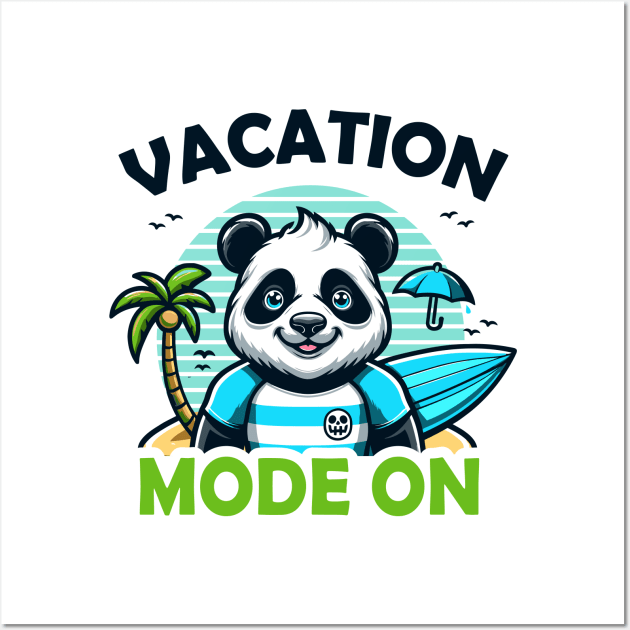 Panda Vacation Mode On Wall Art by Rare Bunny
